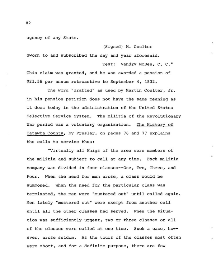 The Coulter Family of Catawba County, North Carolina, by Victor A. Coulter: Page 90