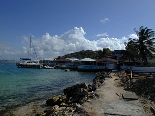 Looking across the bulkhead towards the Clifton Beach Hotel