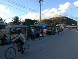 A Clifton street with market stalls