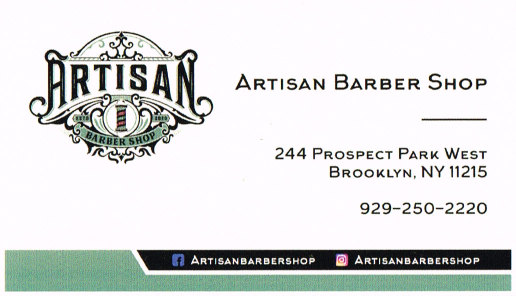 Artisan barbers card 1