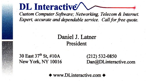 Daniel Latner card