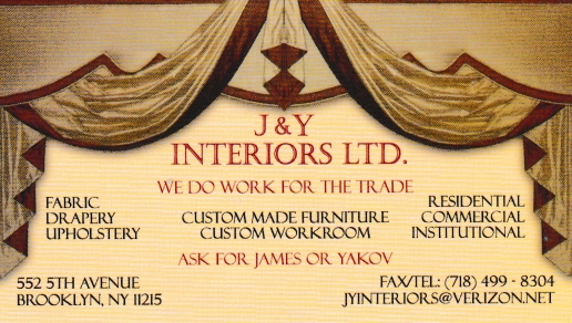 J Y Interiors card