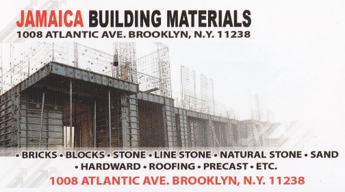 Jamaica Building Materials card back