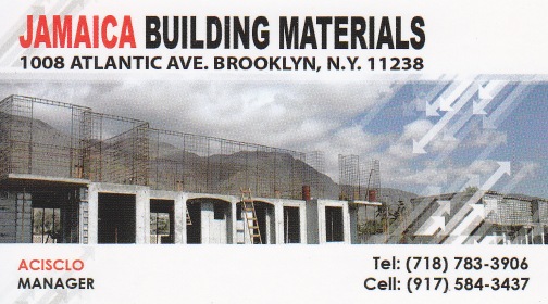 Jamaica Building Materials card front