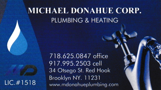 Mike Donahue Plumbing card