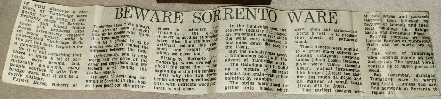 Sorrento ware article 