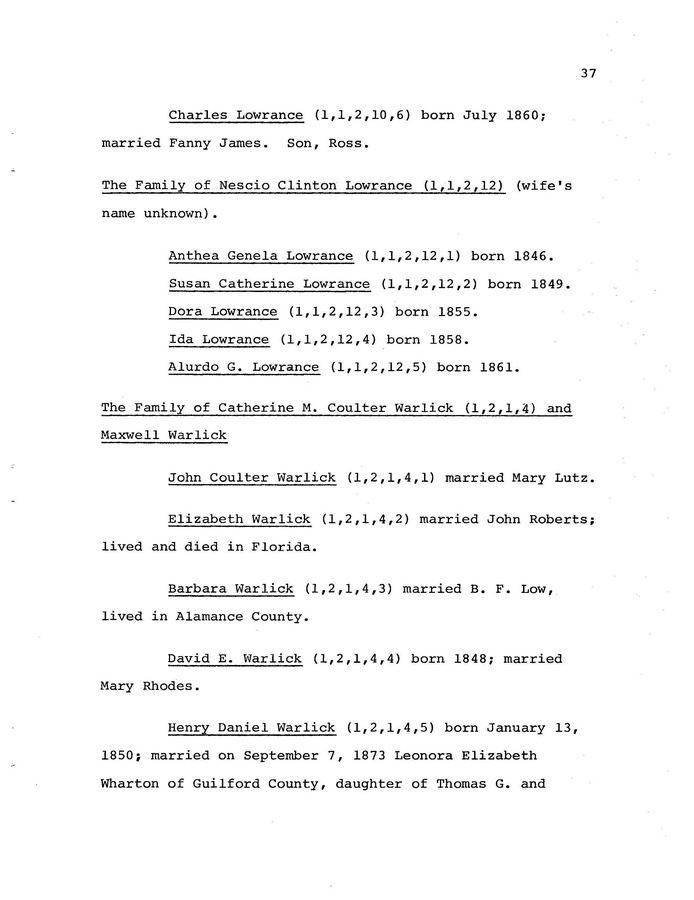 The Coulter Family of Catawba County, North Carolina, by Victor A. Coulter: Page 45